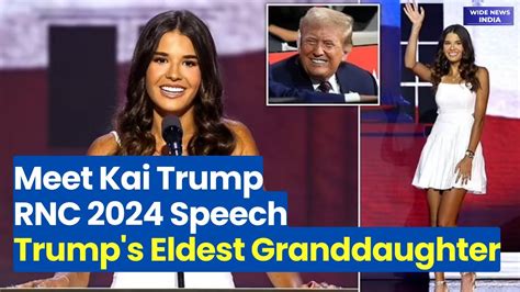 Trump's granddaughter takes the stage at the RNC .